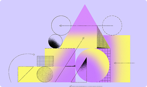 Purple Yellow Shapes