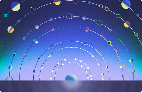 Colorful Circles and Lines